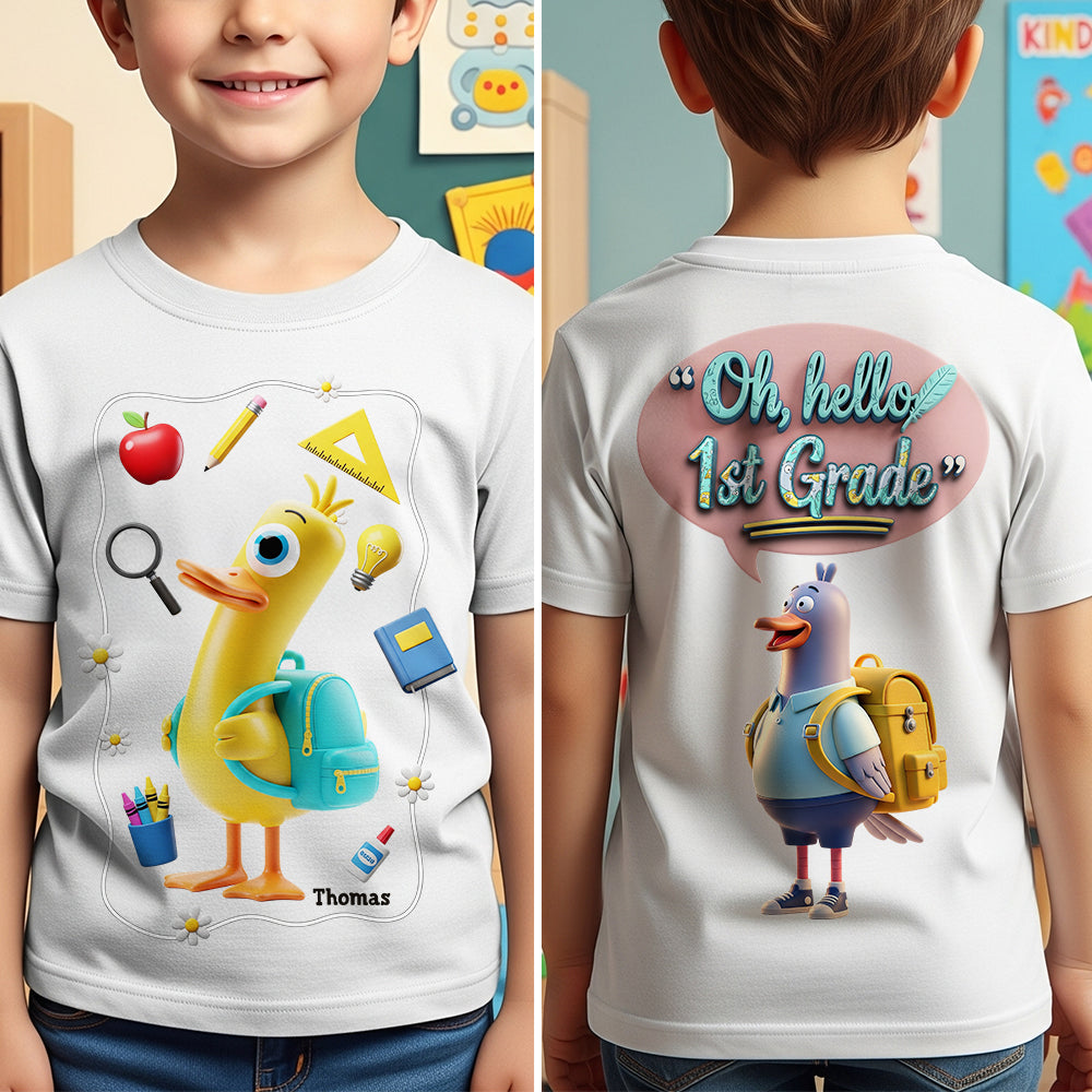 Duck & Bird Grade Level Kid Shirt - Personalized Gifts For Kid 06OHDT160725-Homacus