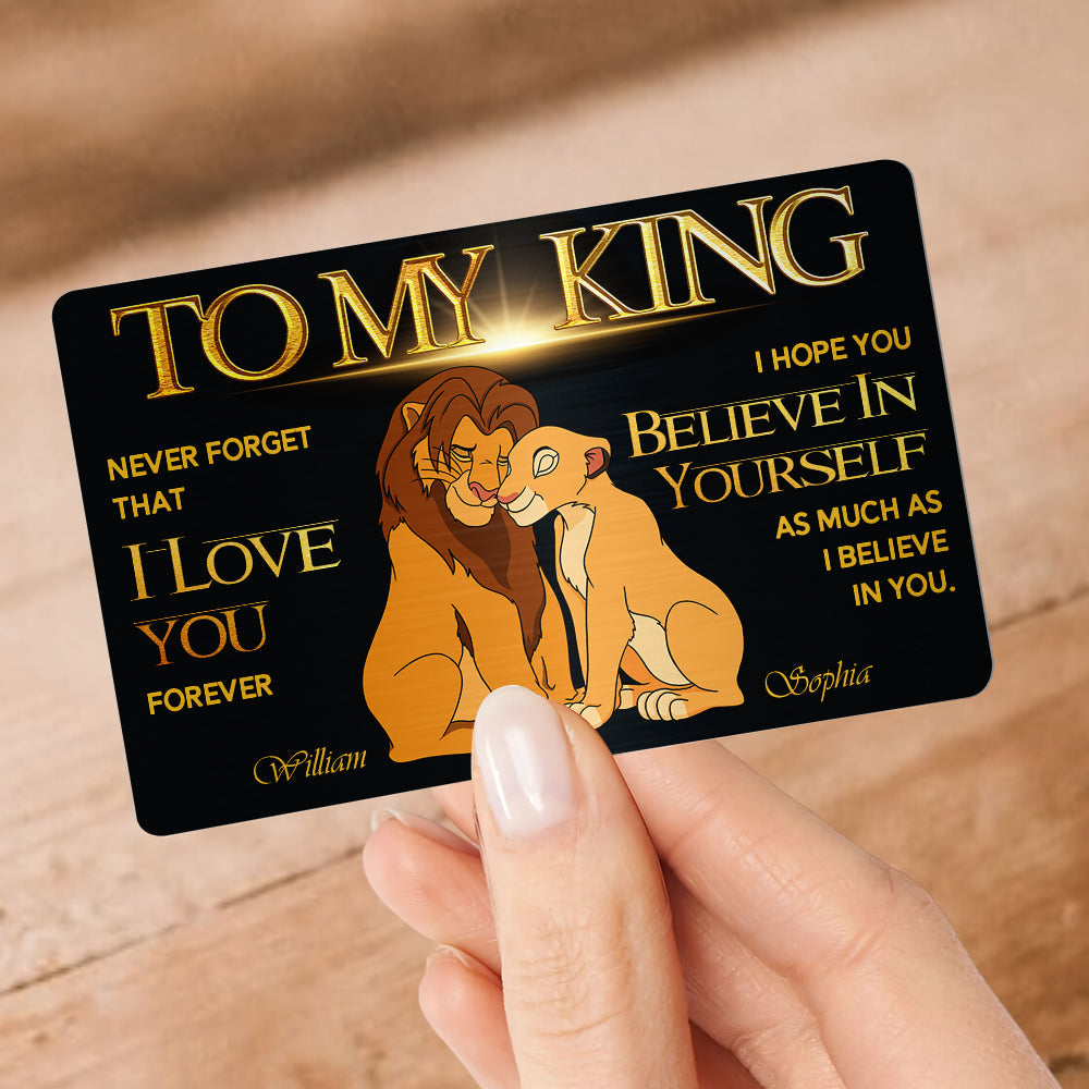 Personalized Gifts For Couple Wallet Card To My King 04KADT281224-Homacus