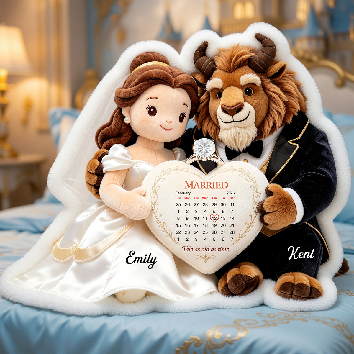 Fairytale Couple Pillow  - Personalized Gifts For Couple Anniversary Pillow 02TGQN020626