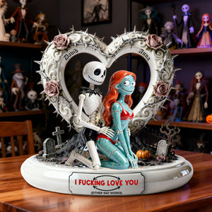 Cheeky Couple Acrylic Plaque - Personalized Gifts For Horror Couple Plaque 04OHLU291225-Homacus