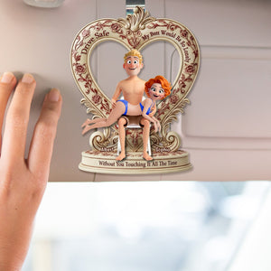 Naughty Couple Car Visor Clip - Personalized Gifts For Couple 03ohqn181225-Homacus