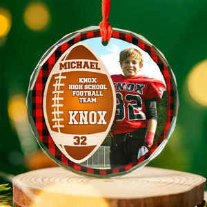 Custom Photo Gifts For Football Player Christmas Ornament 04ACDT191024-Homacus