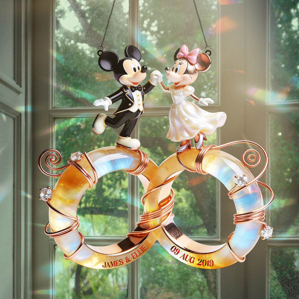 Wedding Couple Suncatcher Ornament - Personalized Gifts For Couple 03nata231225-Homacus