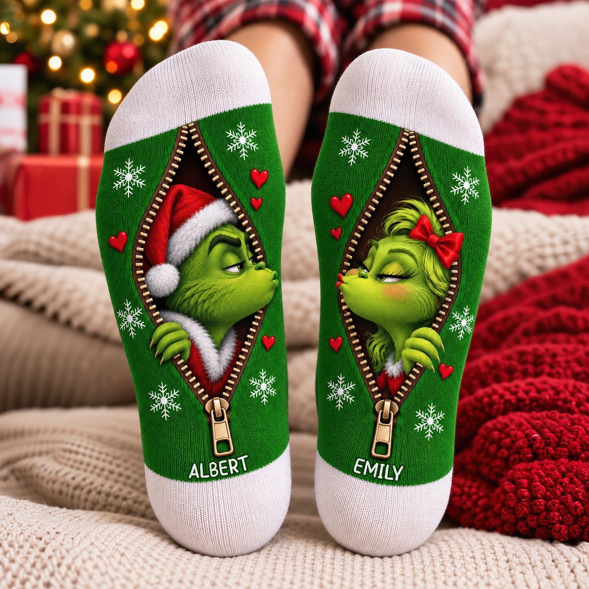 Sweet Mischief Matching Socks - Personalized Christmas Gifts For Couple 04naqn170926-Homacus