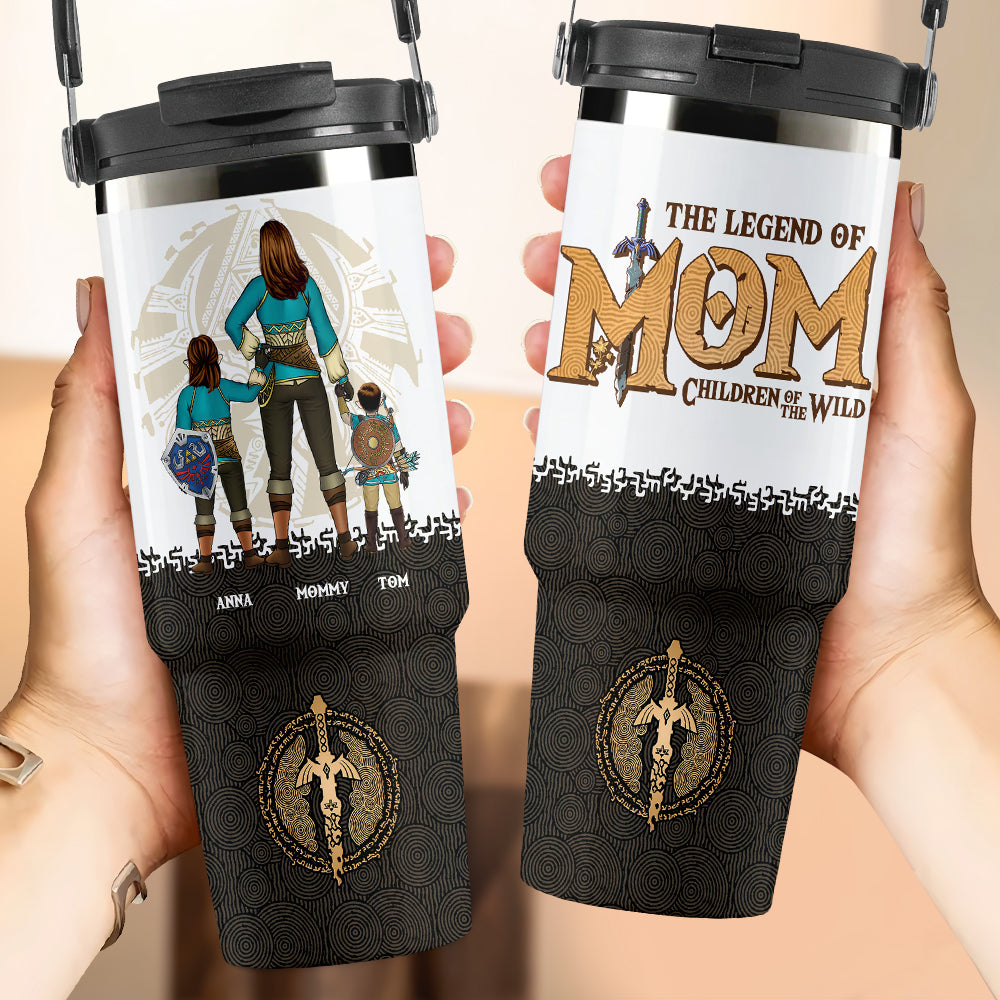 Personalized Gifts For Mom Tumbler Handle Cup The Legend Of Mom 02HUDT280325HG-Homacus