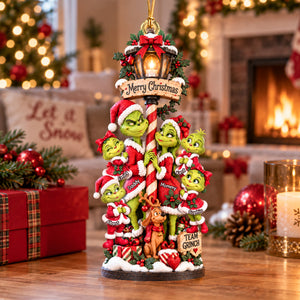 Family Christmas Lantern Ornament - Personalized Gifts For Family Christmas Ornament 04PAQN080926