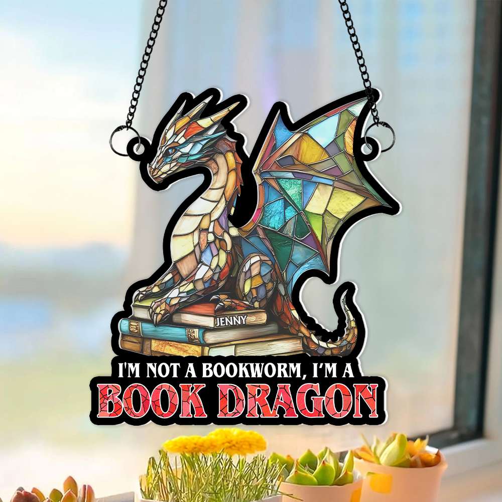 Book Lovers Suncatcher Ornament - Personalized Gifts For Book Lovers 032XQMH060125-Homacus