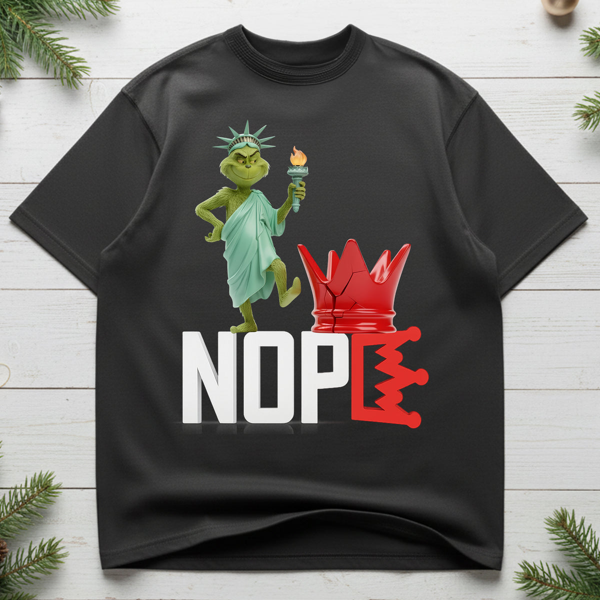Nope Green Monster Freedom Shirt - Gifts For Christmas Shirt 03TOLU231025-Homacus