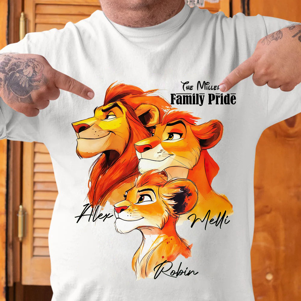 Personalized Gifts For Family Shirt, Lion Family Pride 02qhdt140325-Homacus