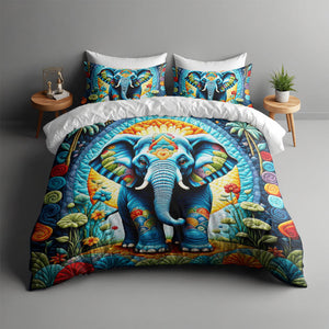 Personalized Gifts For Elephant Lover Quilt Bed Set 04HUMH170125-Homacus