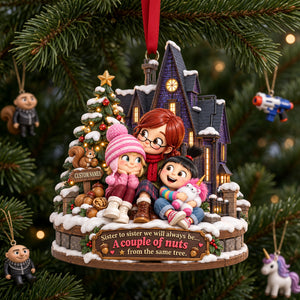 Tied Sisters Acrylic Ornament - Personalized Gifts For Sister 08QHLU221026-Homacus