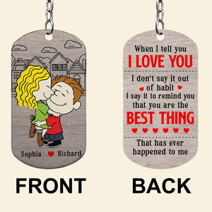 Personalized Gifts For Couple Keychain 05xqqn101224hg-Homacus