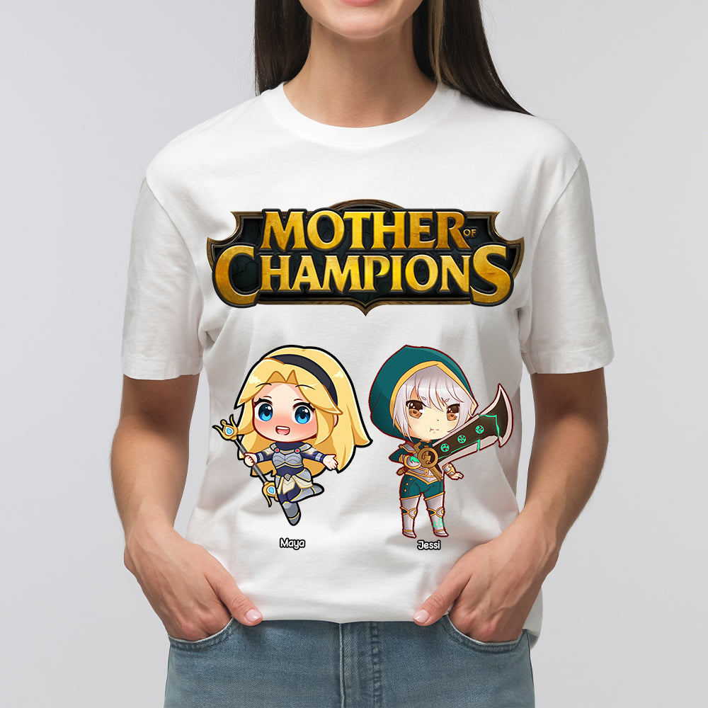 Personalized Gifts For Mom Shirt Mother Of Champions 02OHLU070225-Homacus