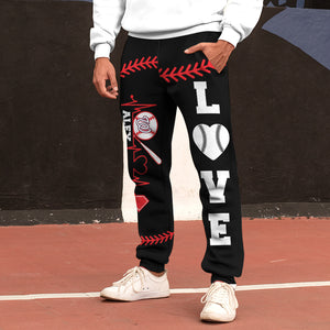 Personalized Gifts For Baseball Lover Sweatpant 01OHMH031224-Homacus