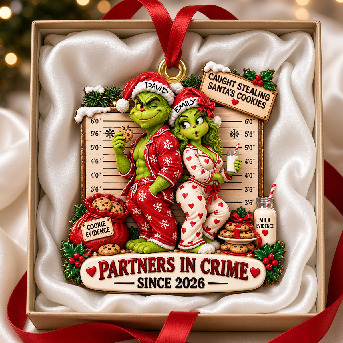 Sweet Trouble Christmas Ornament - Personalized Gifts For Couple 06todh231026-Homacus