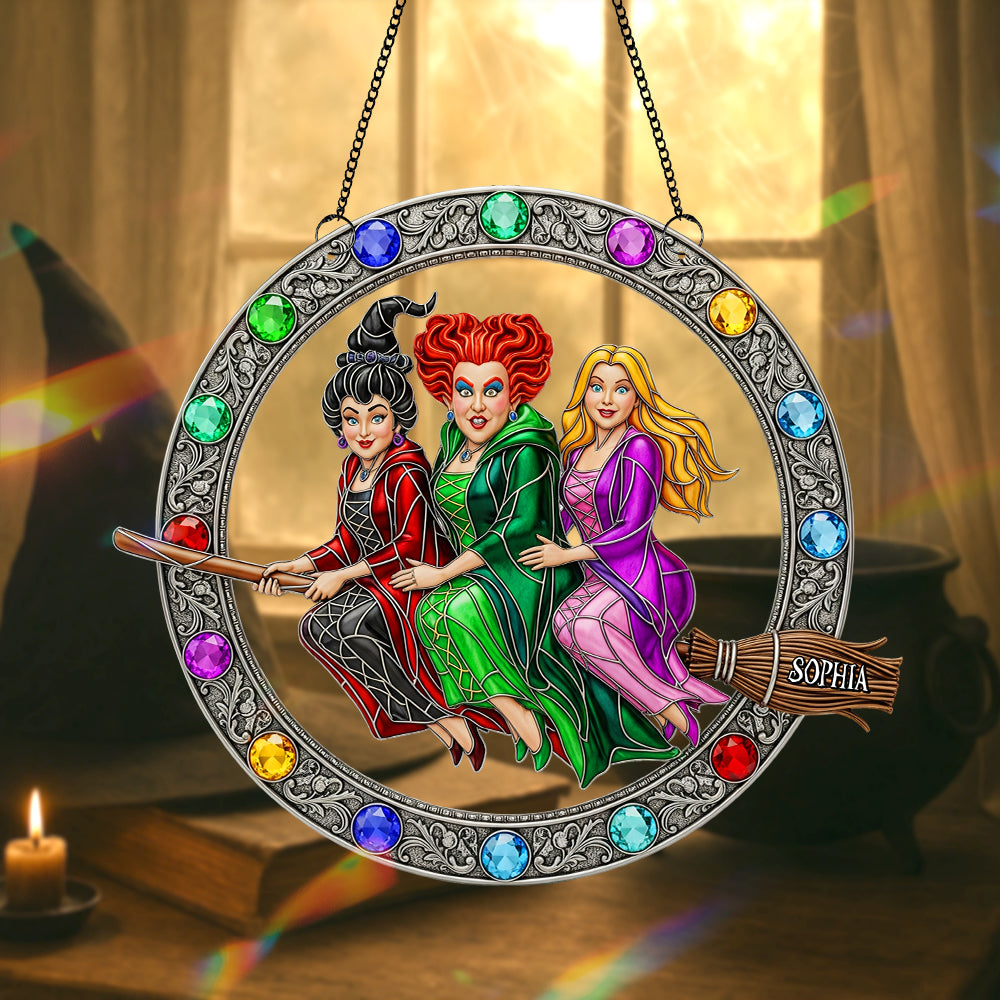 Enchanted Witches Trio Suncatcher - Personalized Gifts For Witch Lovers 04ohtn190825-Homacus