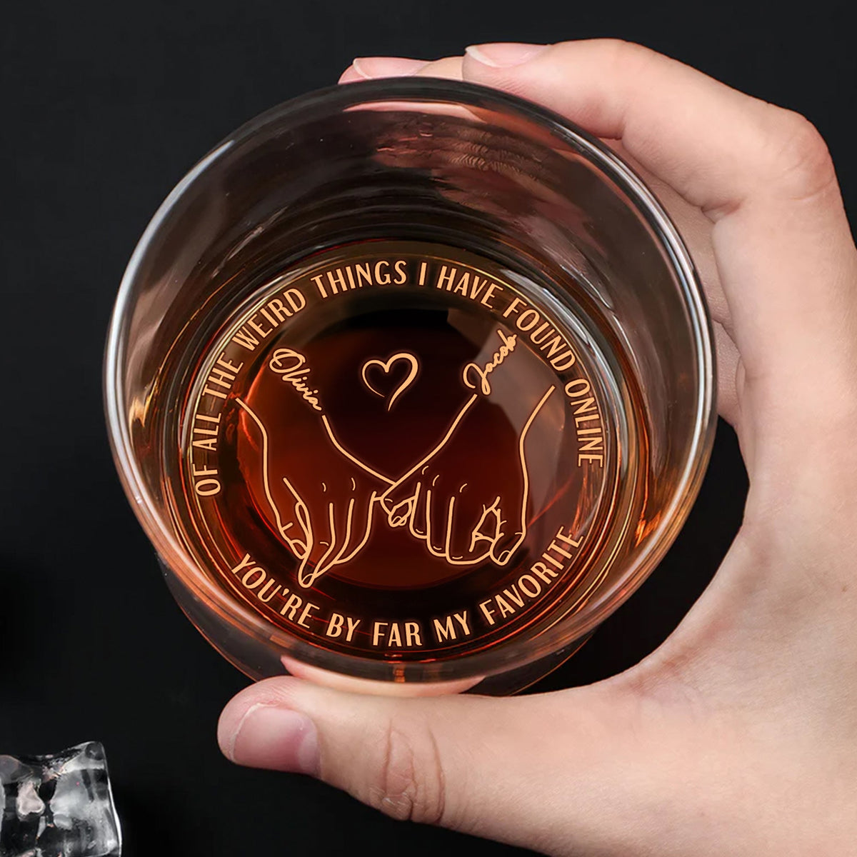 Couple Whiskey Glass - Personalized Gifts 03ACQN190624-Homacus