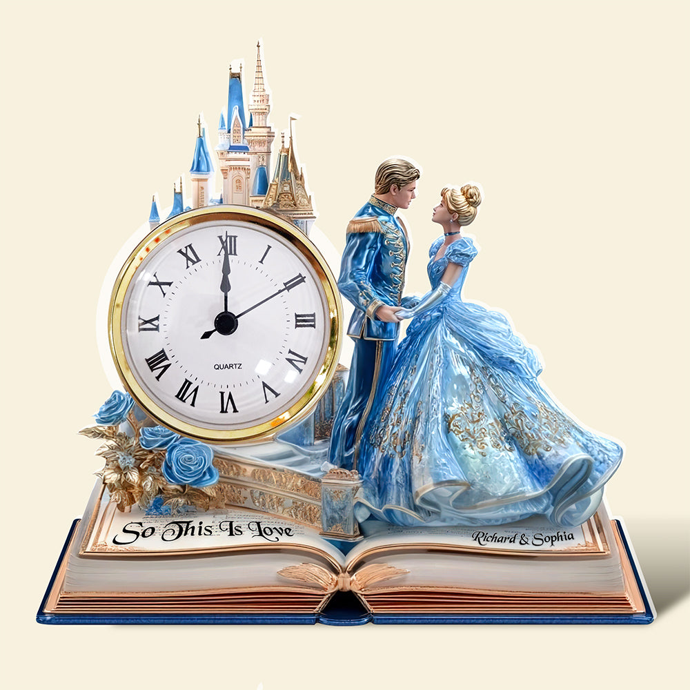 Couple Desk Clock Plaque - Personalized Gifts For Couple 03TGQN240525-Homacus