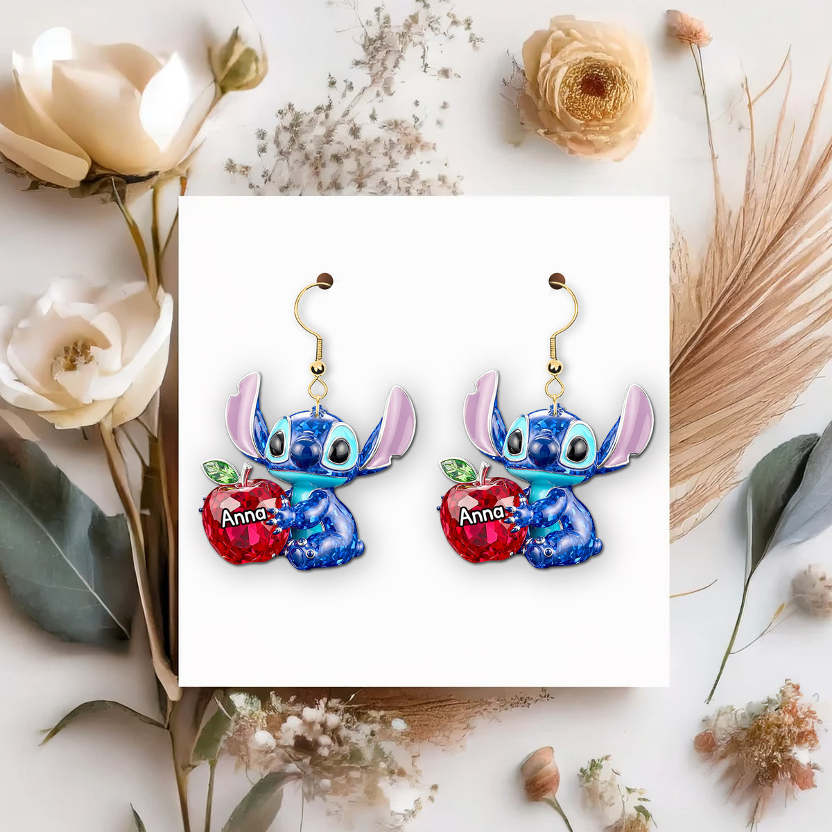 Blue Alien Teacher Earrings - Personalized Gifts For Teachers 02pgmg160725-Homacus