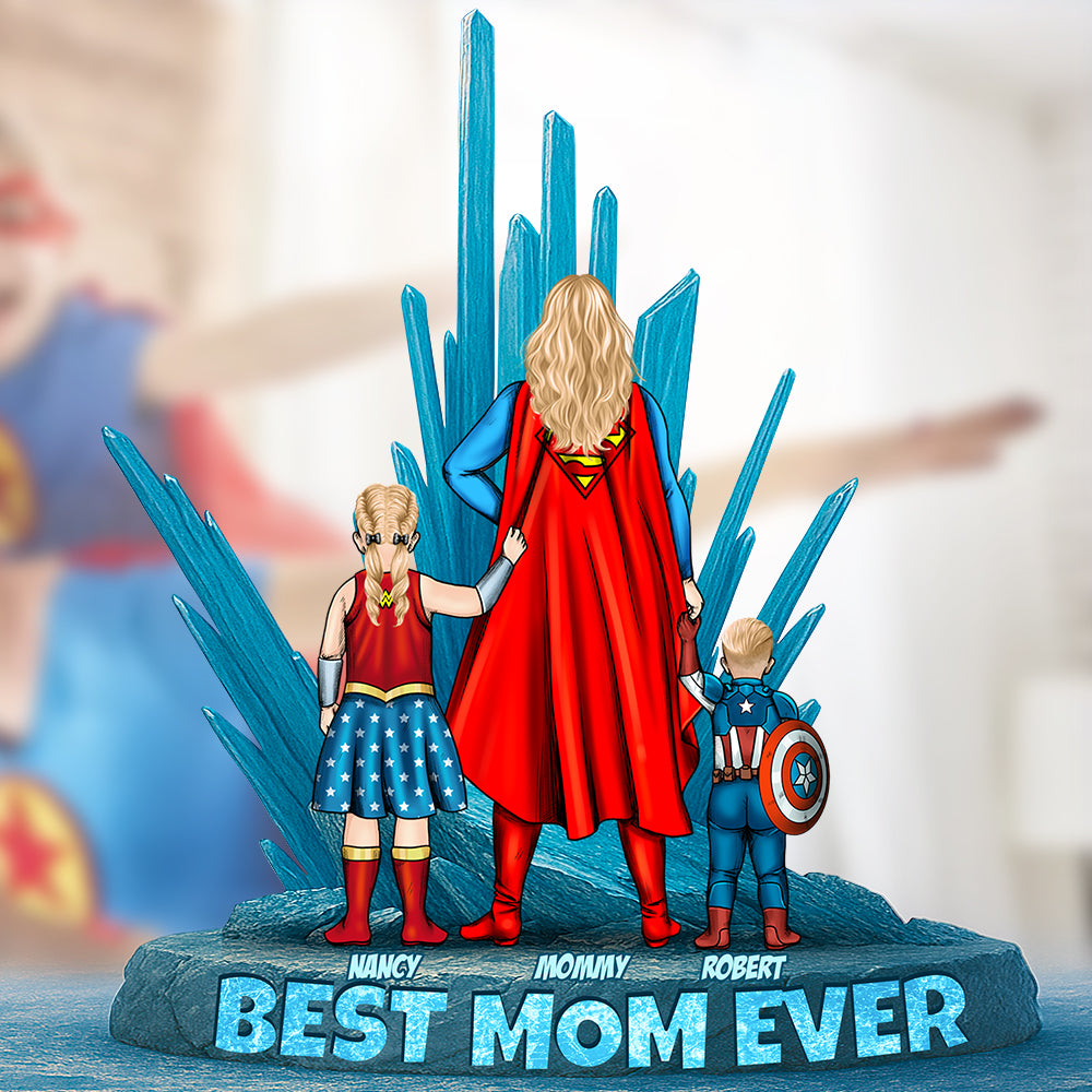 Power Mom Plaque – Personalized Christmas Gifts For Mom 03ohdt100425pa-Homacus