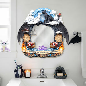 Night Creature Couple Mirror - Personalized Gifts For Couple 02tgmg300725-Homacus