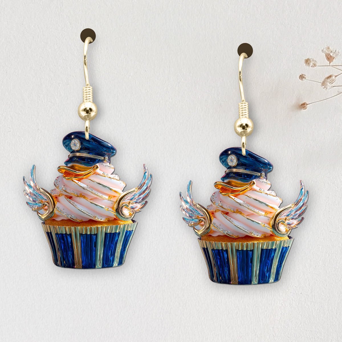 Cute Cupcakes Earrings - Personalized Gifts For Cartoon Lovers 01TGDT080725-Homacus