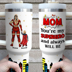 Super Mom Tumbler Cup - Personalized Mother's Day Gifts For Mom-Homacus