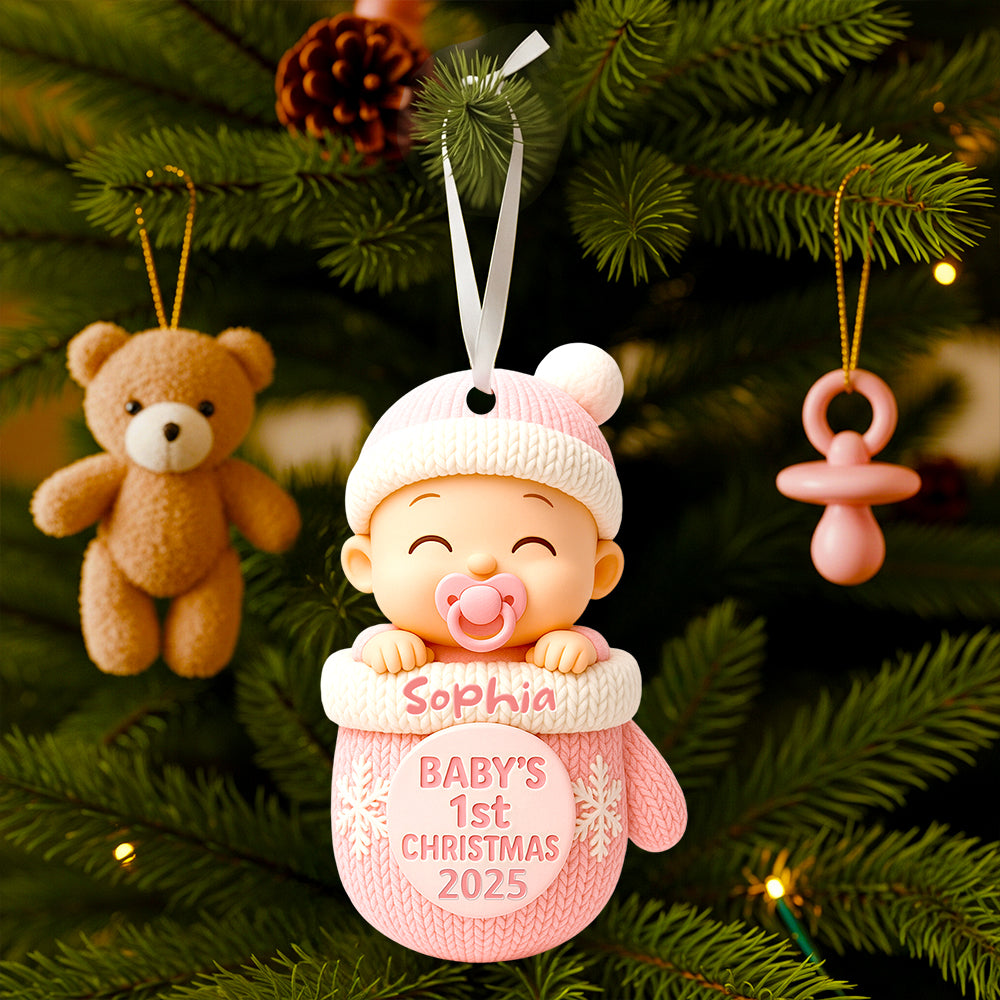 Baby First Christmas Ornament Personalized Gifts For Kids 03PGDT120825-Homacus
