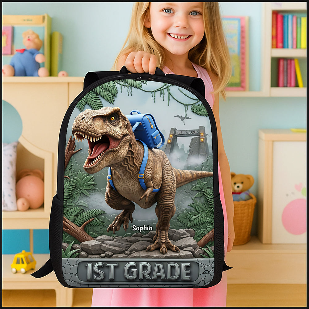 Dinosaur School Bag - Personalized Gifts For Kids 02naqn050825-Homacus