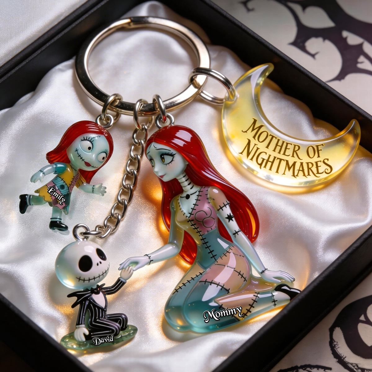 Moonlight Mom & Kids Keychain With Charms - Personalized Gifts For Mother's Day 03tgqn140426-Homacus