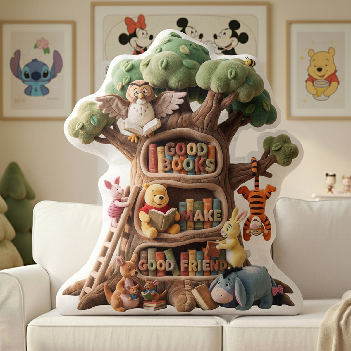 Good Books Make Good Friends Pillow - Gift For Friends 06PALU101225-Homacus