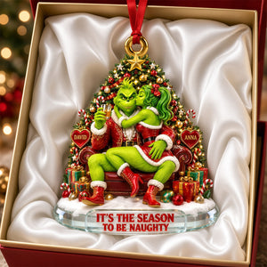 Mistletoe Moments Couple Acrylic Ornament - Personalized Christmas Gift For Couples 05TYDH150926