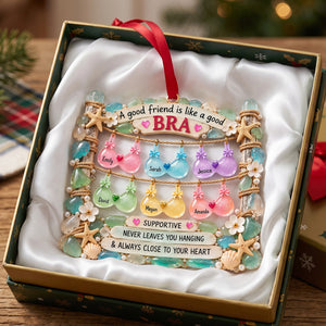 Besties Bra Acrylic Ornament -  Personalized Gifts For Besties 01natn161026