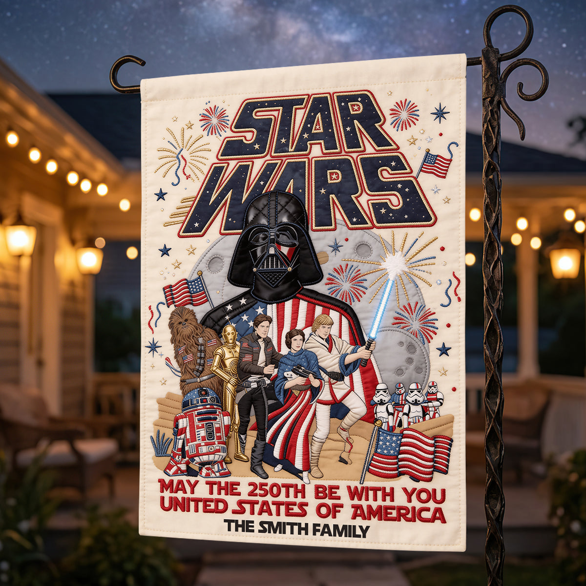 USA 250th Anniversary Garden Flag - Personalized Gifts For Patriotic Family 04nadt020626-Homacus