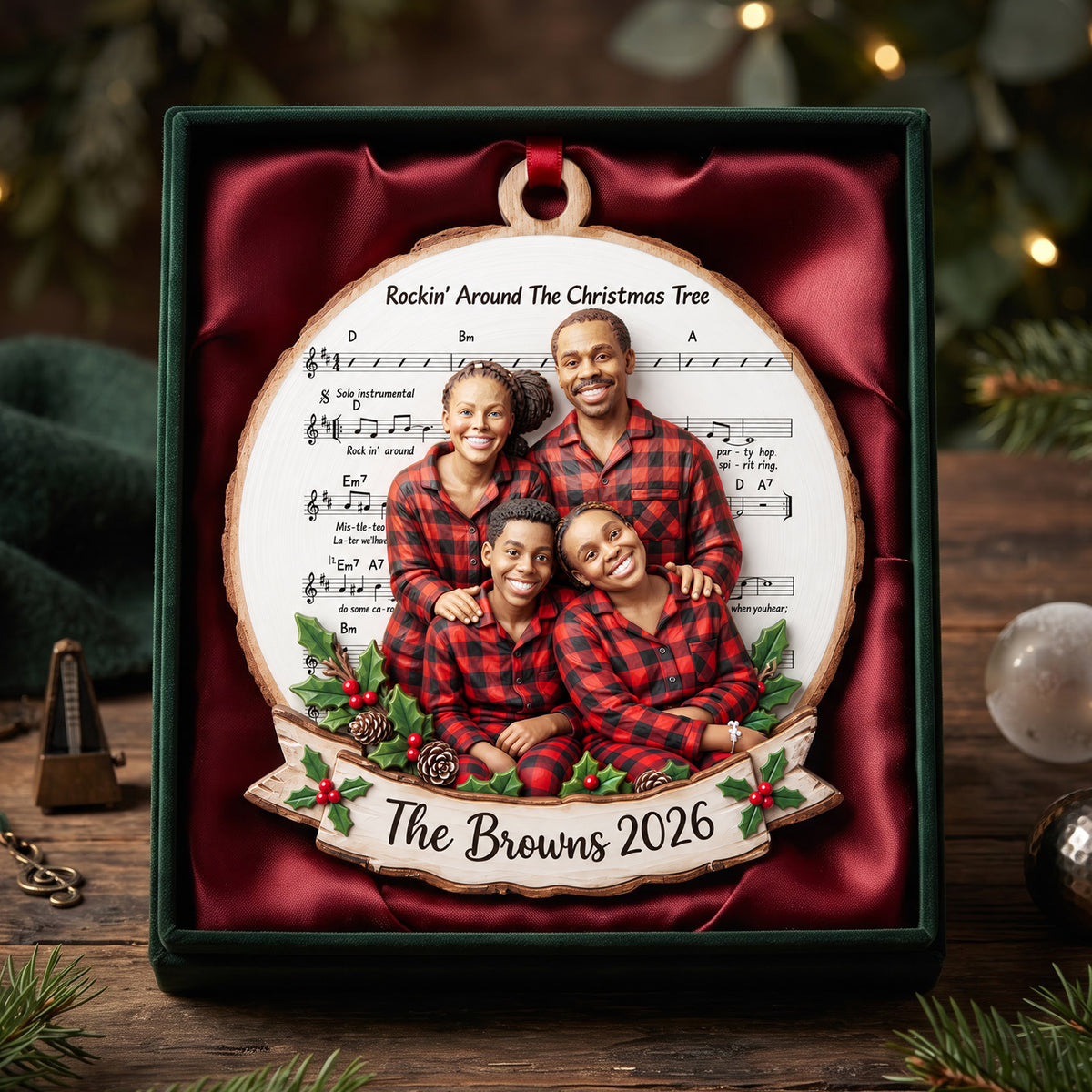 Family Love Christmas Ornament - Custom Photo Gifts For Family 09hulu161026-Homacus
