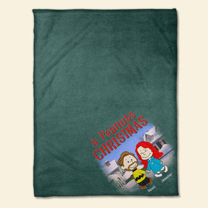 Personalized Gifts For Couple Blanket A Christmas Couple 06NAQN021023HH-Homacus