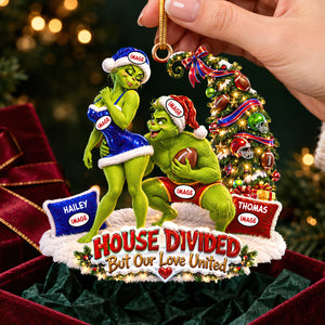 Sport Lover Christmas Couple Ornament - Personalized Gifts For Couple Ornament 03HUDT051026-Homacus