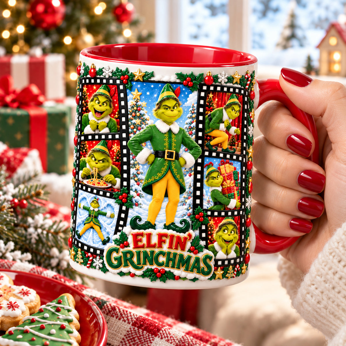 Naughty Pose Christmas Coffee Mug - Personalized Christmas Gifts 04PALU141026-Homacus