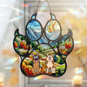 Funny Dog Suncatcher - Personalized Gifts For Dog Lovers 01ohta130825-Homacus