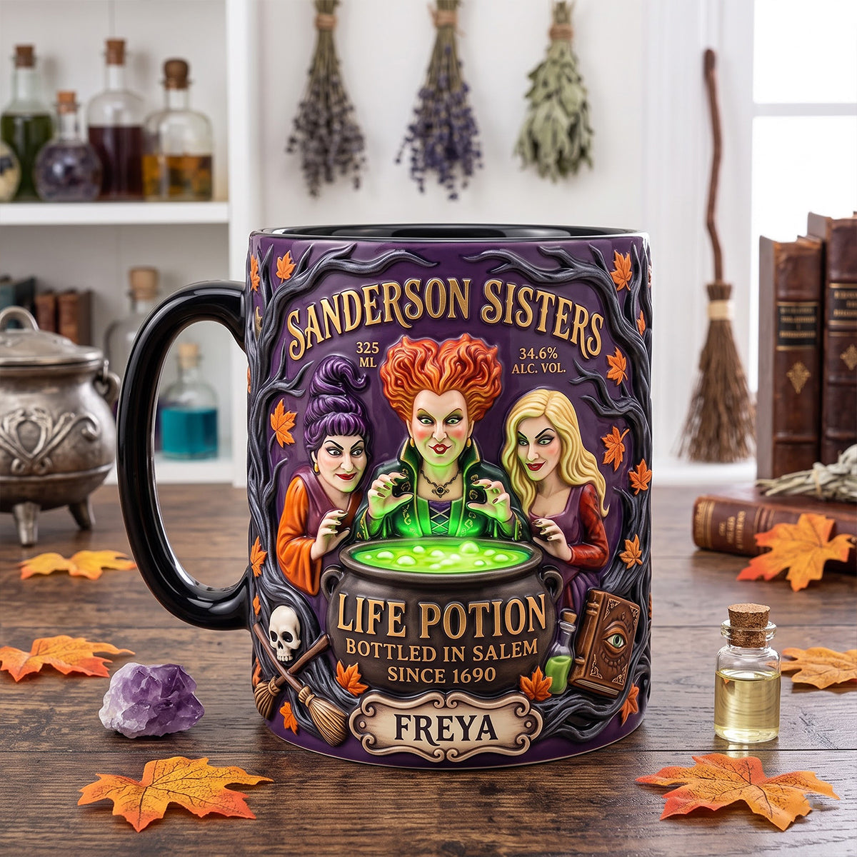 Macabre Spell Sisters Brew House Magic Mug - Personalized Gifts 01hutn110926