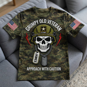 Grumpy Old Veteran Shirt - Personalized Gifts For Veterans 03naqn290526-Homacus