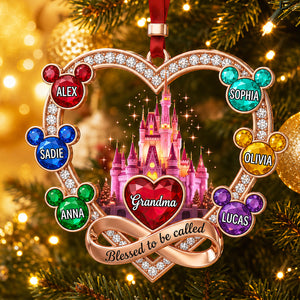 Grandma Blessed With Love Christmas Ornament - Personalized Gifts For Grandma 05nadt240826