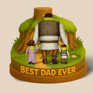 Green Monsters Plaque - Personalized Gifts For Dad 012naqn140425hh-Homacus