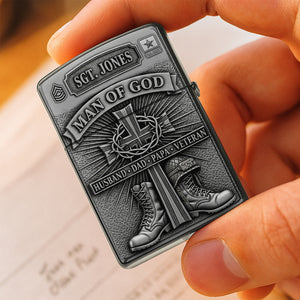 Veteran Man Of God Lighter, Personalized Gifts For Veteran 04qhtn120825-Homacus