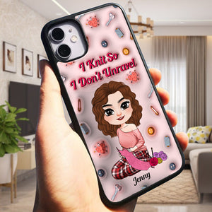 Personalized Gifts For Girl 3D Phone Case Knit Lover 042XQMH260724HH-Homacus