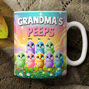 Personalized Gifts For Grandma Coffee Mug, Chick Peeps 04tgmh040325 Easter Gifts-Homacus