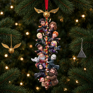 Funny Climbing Flying Broom Christmas Ornament - Personalized Gifts For Family 05nalu120926-Homacus