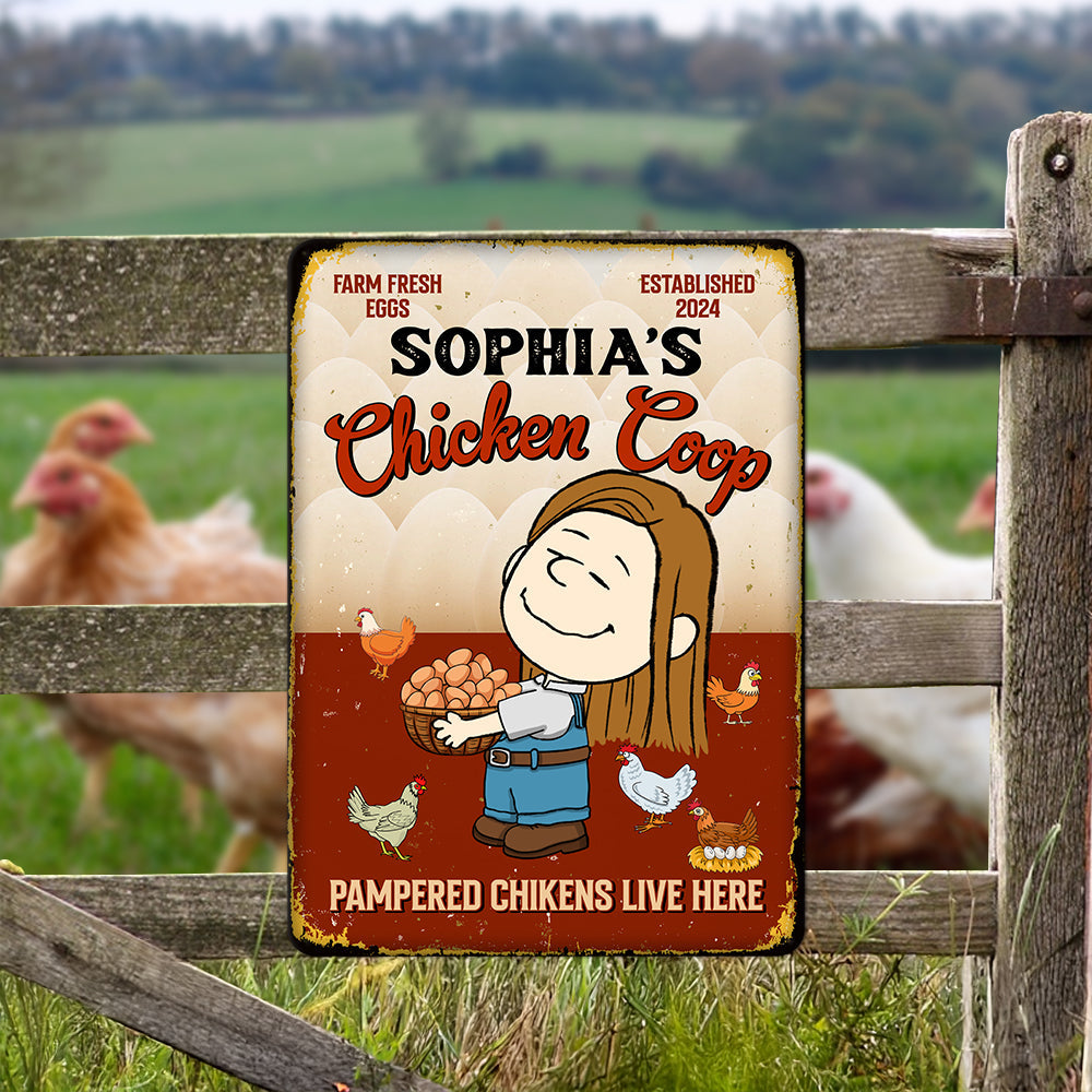 Custom Chicken Coop Signs – Personalized Vintage Signs 01totn180225hg-Homacus