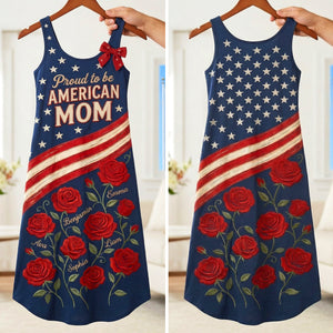 Proud Mom Maxi Dress - Personalized Gifts For Mom 02PAQN060426-Homacus