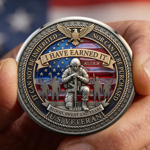 The Sacrifice Of Veterans Printed Metal Coin - Personalized Gifts For Veterans 02padt270226-Homacus